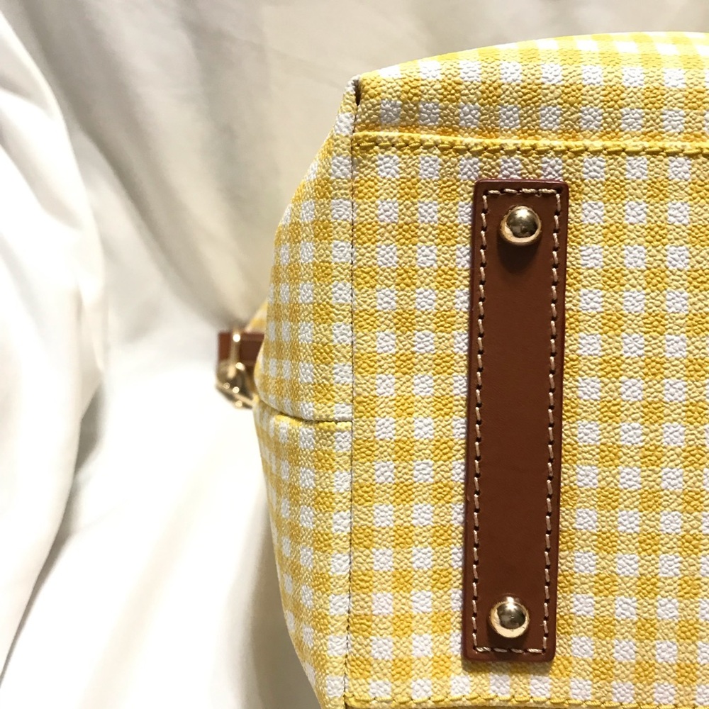 GUC Dooney & Bourke Yellow Gingham Sac - Picture 5 of 12